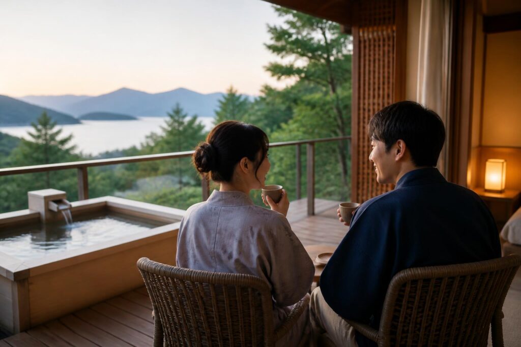 カップルで楽しむ温泉宿と地酒の楽しみ方は？