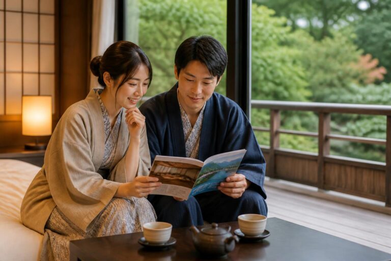 カップルで楽しむ客室露天風呂付きの宿の選び方は？
